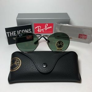 Ray Ban Round Silver Sunglasses RB3447